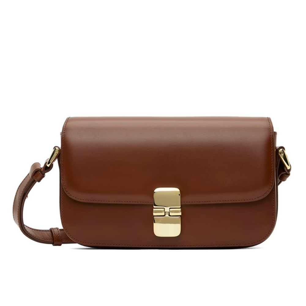 A.P.C. Tan Grace Baguette Bag
